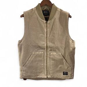 Brand New Canvas Workwear Utility Tan Vest Size Large